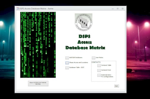 Access Database Matrix